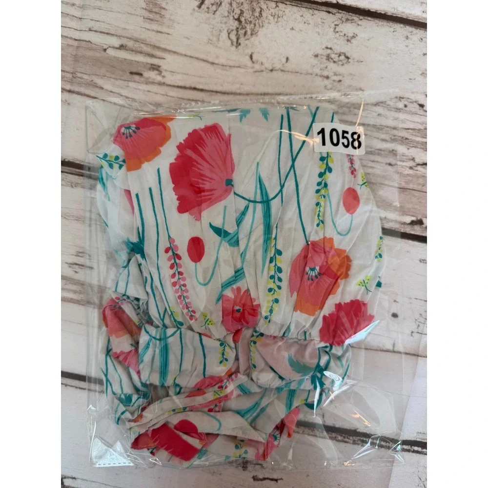 Baby Gap Girls Floral Poppy Sundress Pink Orange White Toddler 4 Years 4T Dress